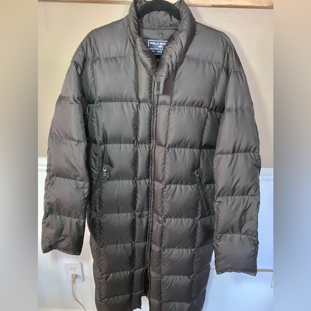 90’s Polo Sport - Ralph Lauren Down Puffer Coat L Garment Bag Shell